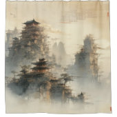 Erstellen Sie ein Vintages, benutzerdefiniertes Bi Duschvorhang (Vorderseite)