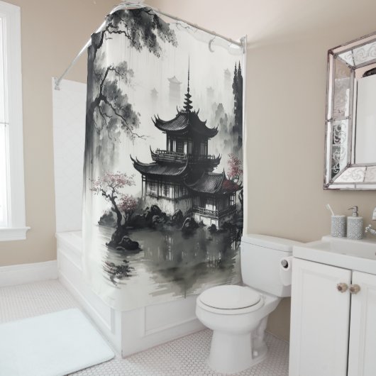 Erstellen Sie ein Vintages, benutzerdefiniertes Bi Duschvorhang (Beispiel)