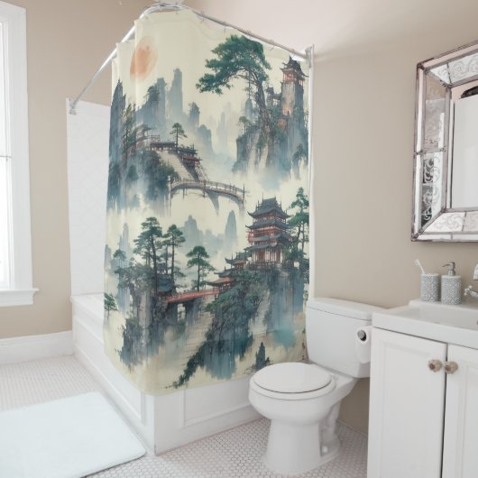 Erstellen Sie ein Vintages, benutzerdefiniertes Bi Duschvorhang (Beispiel)