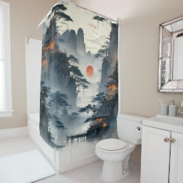 Erstellen Sie ein Vintages, benutzerdefiniertes Bi Duschvorhang