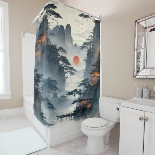 Erstellen Sie ein Vintages, benutzerdefiniertes Bi Duschvorhang (Beispiel)