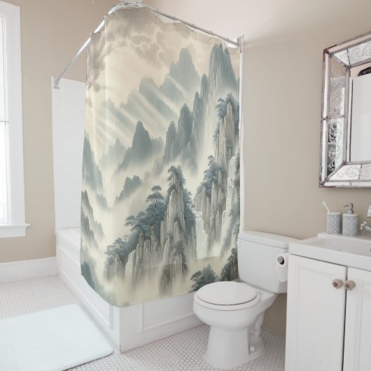 Erstellen Sie ein Vintages, benutzerdefiniertes Bi Duschvorhang (Beispiel)