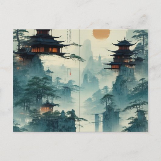 Erstellen Sie ein Vintages, benutzerdefiniertes Bi Postkarte (Vorderseite)