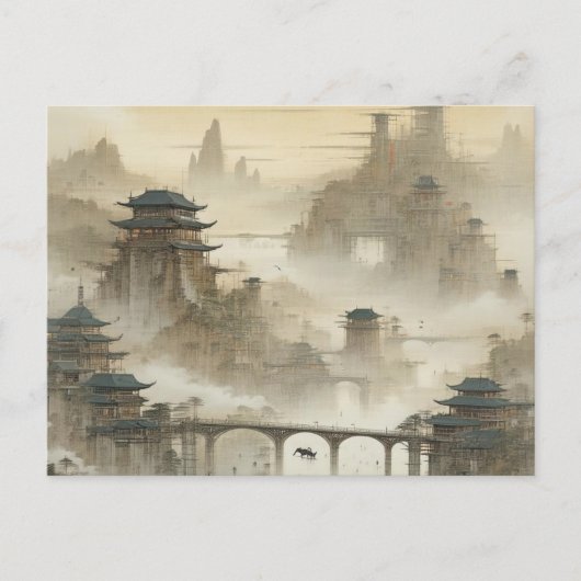 Erstellen Sie ein Vintages, benutzerdefiniertes Bi Postkarte (Vorderseite)