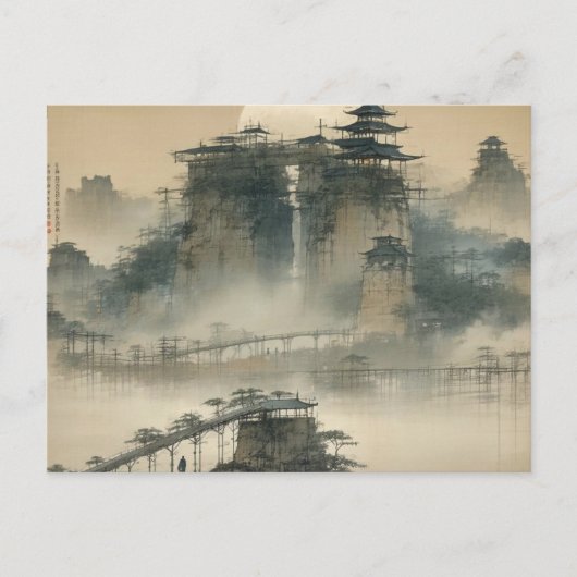 Erstellen Sie ein Vintages, benutzerdefiniertes Bi Postkarte (Vorderseite)