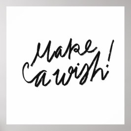 Erstellen Sie ein Wunschtypografie-Kissen Poster