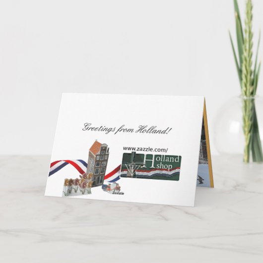 Erstellen Sie eine Amsterdamer Canal House Cut & F Karte (Rückseite)