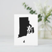 Erstellen Sie eine Ankündigung zur Anreise nach Rh Postkarte (Stehend Vorderseite)