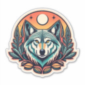 Erstellen Sie eine Aussage mit Wolf Stickers Aufkleber (Vorderseite)