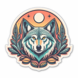 Erstellen Sie eine Aussage mit Wolf Stickers Aufkleber