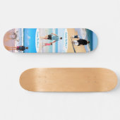 Erstellen Sie eine benutzerdefinierte Foto-Textcol Skateboard (Horizontal)