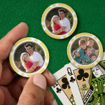 Erstellen Sie eine benutzerdefinierte Foto-Zuhause Pokerchips<br><div class="desc">Erstellen Sie Ihre eigenen, personalisierten, eleganten Imitate Gold Schriftart / Typografie, mit Monogramm, Foto Poker Chips, in 9 lebhaften Farben und mit texturierten Oberfläche für einfaches Stapeln. Zum Anpassen, fügen Sie einfach Ihre Lieblings-Familie / Pärchen / Kinder / Haustiere / Hochzeit / Reise-Foto auf der Vorderseite und die Rückseite, und...</div>