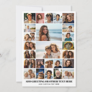Erstellen Sie eine benutzerdefinierte Fotocollage Feiertagskarte