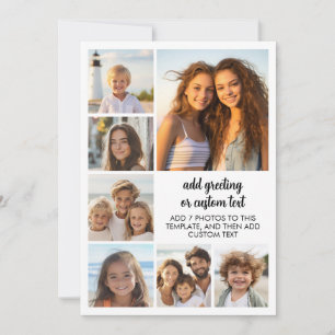 Erstellen Sie eine benutzerdefinierte Fotocollage  Feiertagskarte