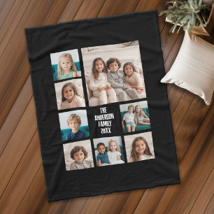 Erstellen Sie eine benutzerdefinierte Fotocollage Fleecedecke
