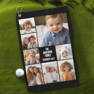 Erstellen Sie eine benutzerdefinierte Fotocollage Golfhandtuch