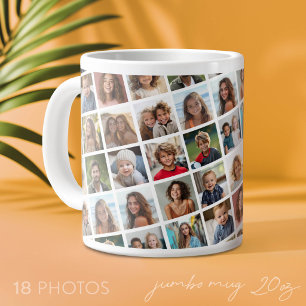 Erstellen Sie eine benutzerdefinierte Fotocollage Jumbo-Tasse