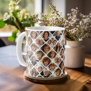 Erstellen Sie eine benutzerdefinierte Fotocollage Kaffeetasse