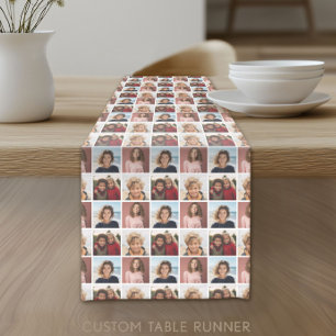 Erstellen Sie eine benutzerdefinierte Fotocollage Kurzer Tischläufer