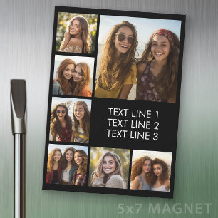 Erstellen Sie eine benutzerdefinierte Fotocollage Magnetkarte