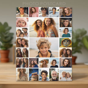 Erstellen Sie eine benutzerdefinierte Fotocollage Postkarte