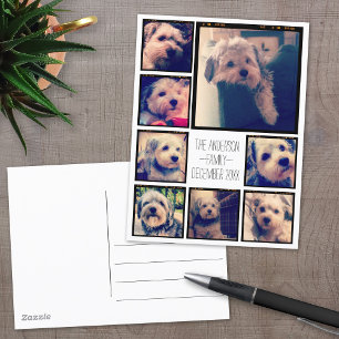 Erstellen Sie eine benutzerdefinierte Fotocollage  Postkarte