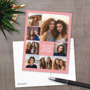 Erstellen Sie eine benutzerdefinierte Fotocollage Postkarte