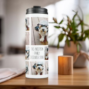 Erstellen Sie eine benutzerdefinierte Fotocollage Thermosbecher