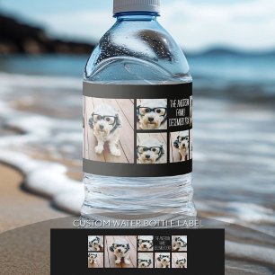 Erstellen Sie eine benutzerdefinierte Fotocollage Wasserflaschenetikett