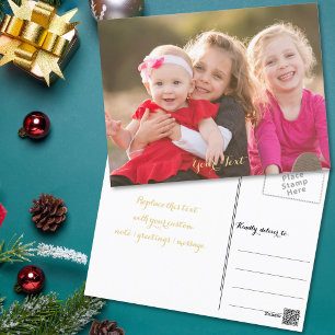 Erstellen Sie eine benutzerdefinierte personalisie Postkarte