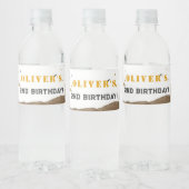 Erstellen Sie eine Blase mit einem bauwerkorientie Wasserflaschenetikett (Flaschen)