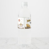 Erstellen Sie eine Blase mit einem bauwerkorientie Wasserflaschenetikett (Rückseite)