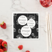 Erstellen Sie eine eigene Foto-Textvorlage Mohn-Bl Serviette (Beispiel)