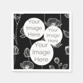 Erstellen Sie eine eigene Foto-Textvorlage Mohn-Bl Serviette (Vorderseite)