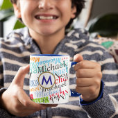 Erstellen Sie eine eigene Namensmusterfarbe Zweifarbige Tasse