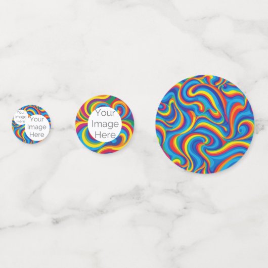 Erstellen Sie eine eigene Papiertextvorlage für da Konfetti (Rückseiten)