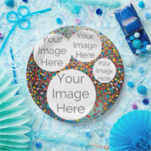 Erstellen Sie eine eigene Papiertextvorlage für da Pappteller (Party)