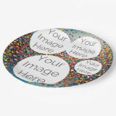 Erstellen Sie eine eigene Papiertextvorlage für da Pappteller (Schrägansicht)