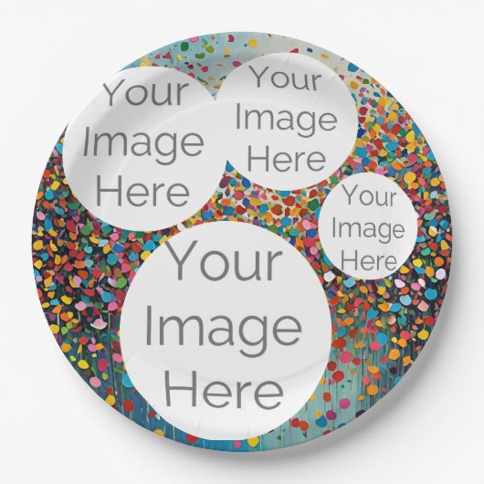 Erstellen Sie eine eigene Papiertextvorlage für da Pappteller (Vorderseite)