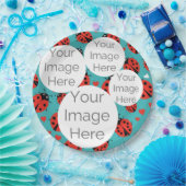 Erstellen Sie eine eigene Papiertextvorlage für da Pappteller (Party)