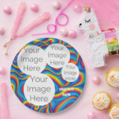 Erstellen Sie eine eigene Papiertextvorlage für da Pappteller (Party)