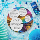 Erstellen Sie eine eigene Papiertextvorlage für da Pappteller (Party)