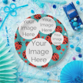 Erstellen Sie eine eigene Papiertextvorlage für da Pappteller (Party)