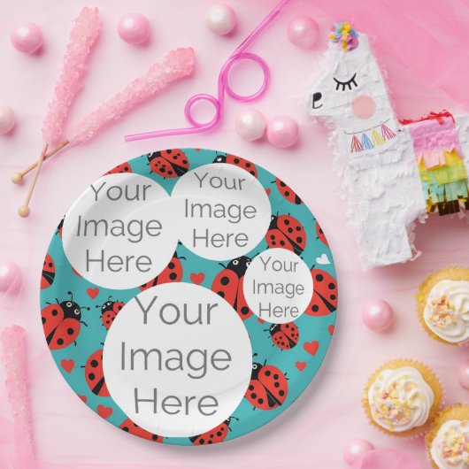 Erstellen Sie eine eigene Papiertextvorlage für da Pappteller (Party)