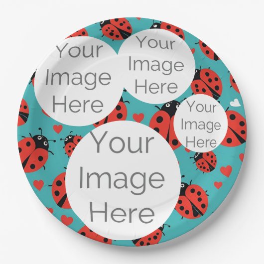 Erstellen Sie eine eigene Papiertextvorlage für da Pappteller (Vorderseite)