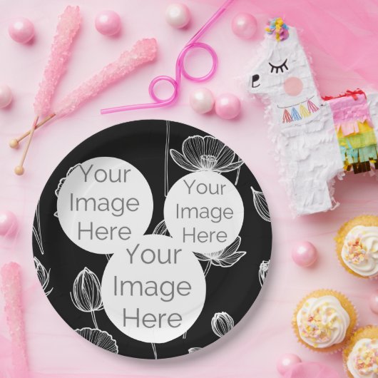 Erstellen Sie eine eigene Papiervorlage für das Fo Pappteller (Party)