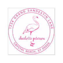 Erstellen Sie eine eigene Pink Flamingo Beach Rück