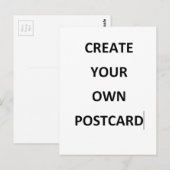 ERSTELLEN SIE EINE EIGENE POSTKARTE (Vorne/Hinten)