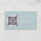 Erstellen Sie eine eigene QR Code Business Card - Begleitkarte (Vorderseite)