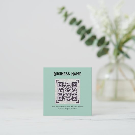 Erstellen Sie eine eigene QR Code Business Card - Begleitkarte (Stehend Vorderseite)
